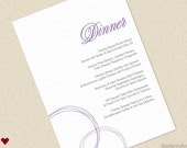 Dinner Menu -  Young Baroque