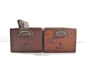 Vintage Wood Shop Drawer / Industrial Storage Bin