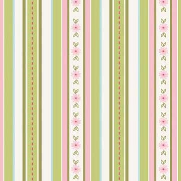 1 Yard Stripe in Green, Sweet Divinity Fabric for Riley Blake by The Quilted Fish