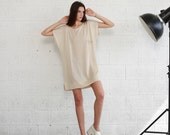 NOW 30% OFF ---  OverSized Knit Dress - Cream
