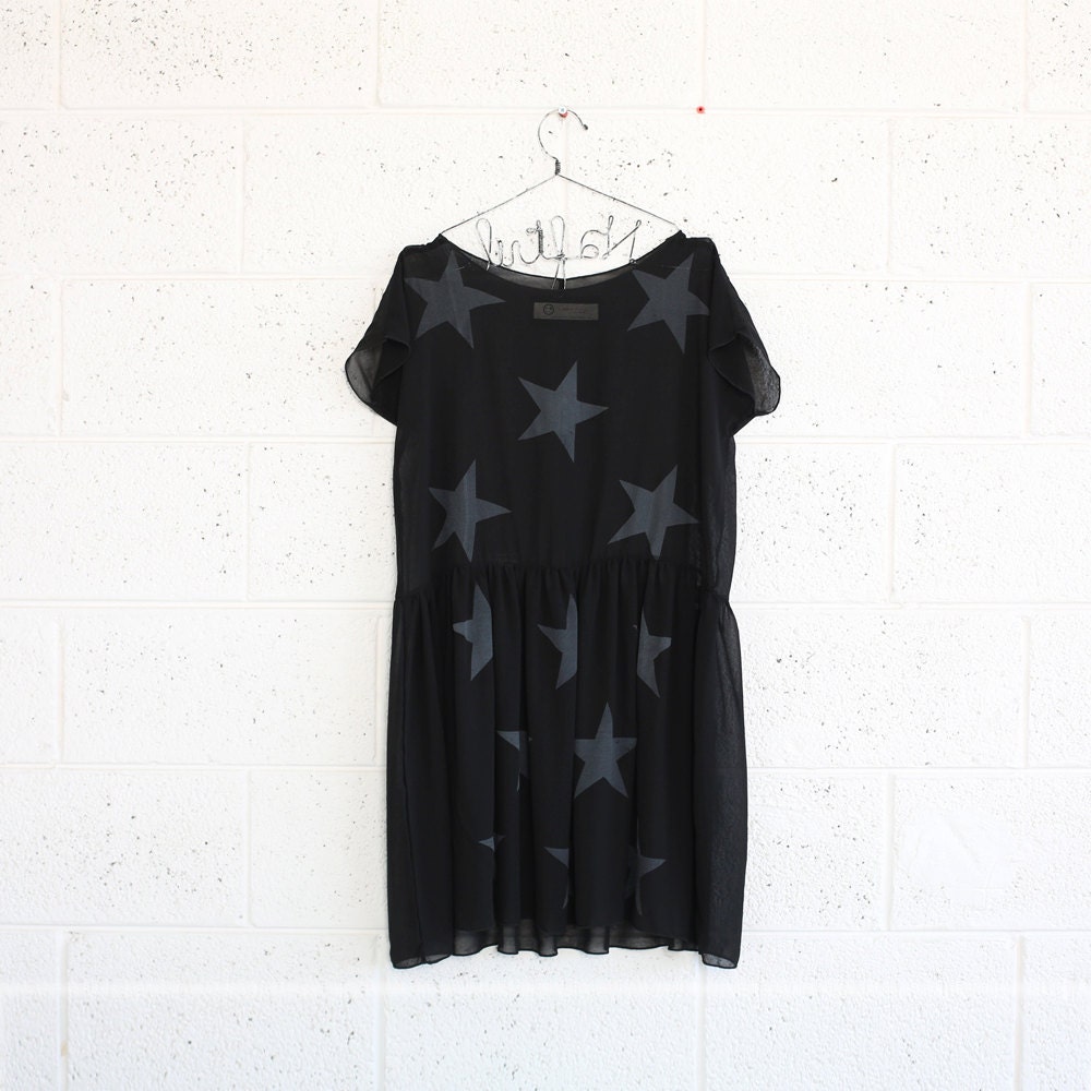 Starry Party Dress - Black