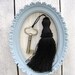 Skeleton Key with Black Tassle- Key to My Heart