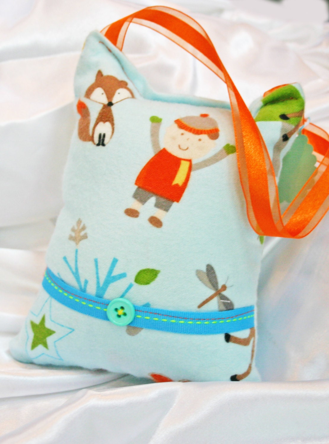 Tooth Fairy Pillow Homemade Designer Fabric  - By Jennifer Star