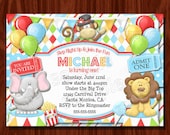 NEW Carnival Circus Birthday Invitation printable digital file Il_170x135