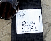 sunglass case. soft. iphone case. sunglass pouch. love. handmade. cute. couple. summer. beach