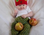 The Very Hungry Caterpillar Inspired hat and pants set