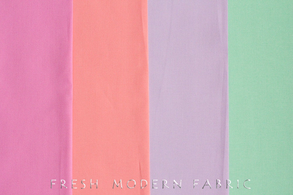 Fat Quarter Bundle Posy Bella Solid Coordinates, Bella Cotton Solids, Moda Fabrics
