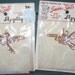 nos Vintage Sequin Applique 50s Swallow Bird Pink Beaded Sweater Trim Susan Bates
