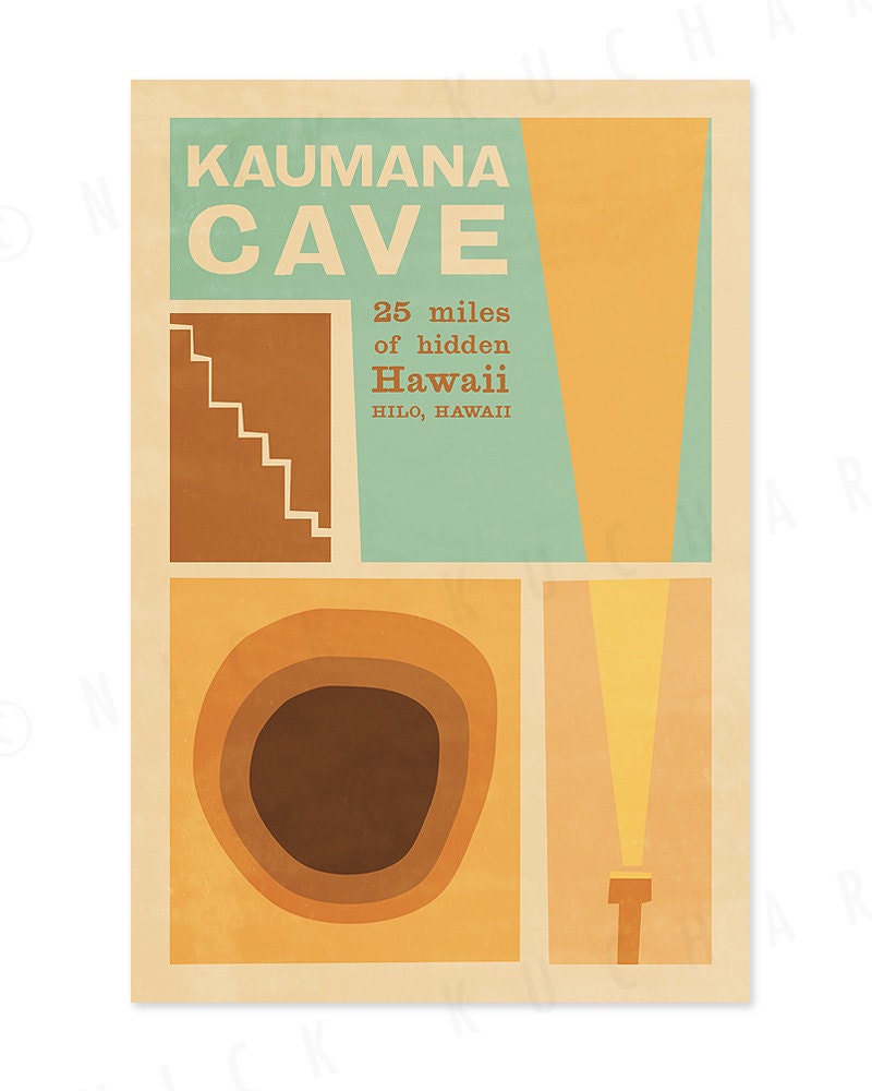 Big Island Fun - 12x18 Retro Hawaii Travel Print Series
