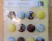 Roam Fabric Covered Brads by K and Company-SALE
