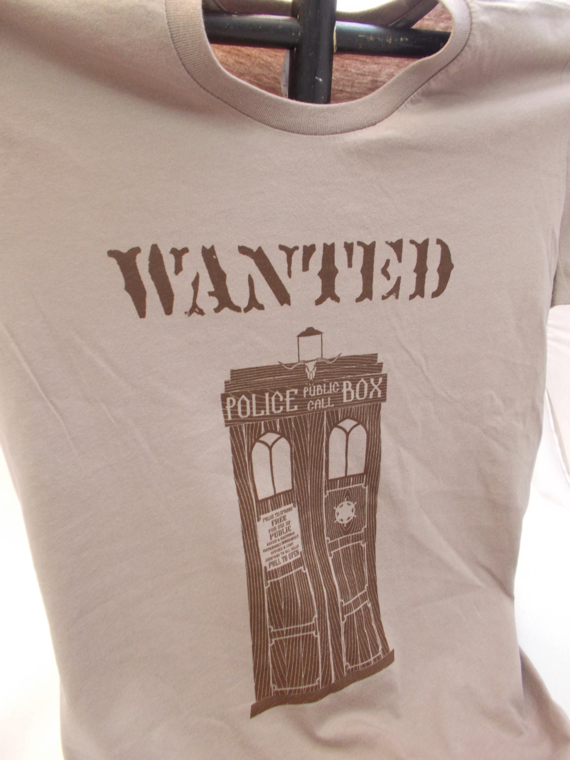 A Police Box Called Mercy Ladies Fitted T-Shirt