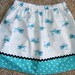 Michael Miller Thar She Blows skirt in Aqua ( 18 mos, 24 mos, 2T, 3T, 4T, 5, 6, 7)