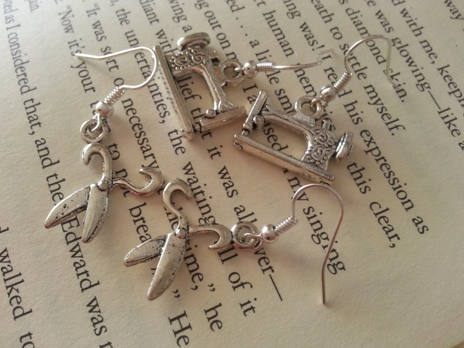 Earrings Seamstress Love