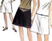 Vintage 1960's Women's Sewing Pattern Butterick 3637 Mod A-Line Dress or Jumper and Button Down Blouse Size 10 Bust 31"
