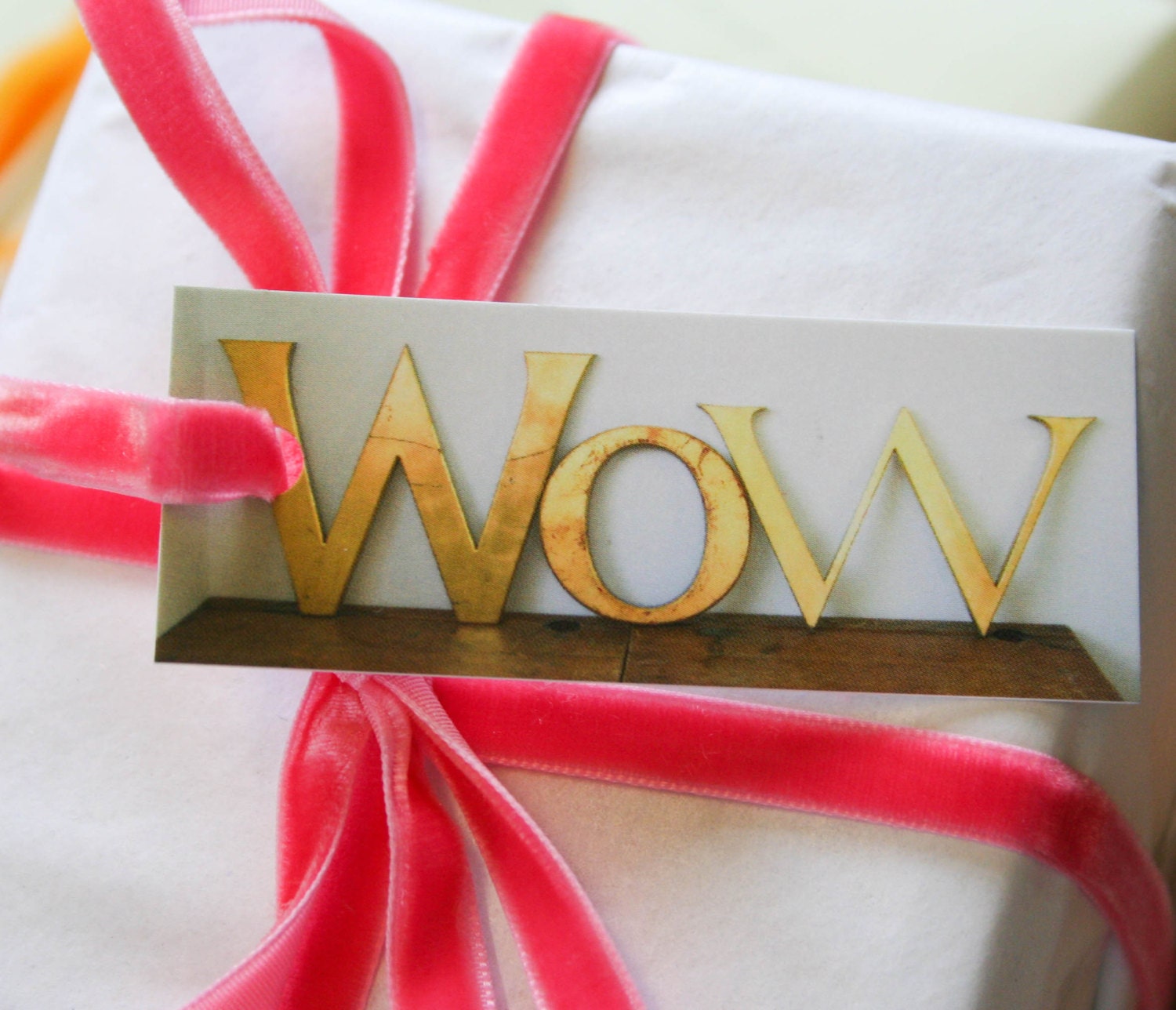 Set of 12 Gift Tags, Vintage Shop Front Letters