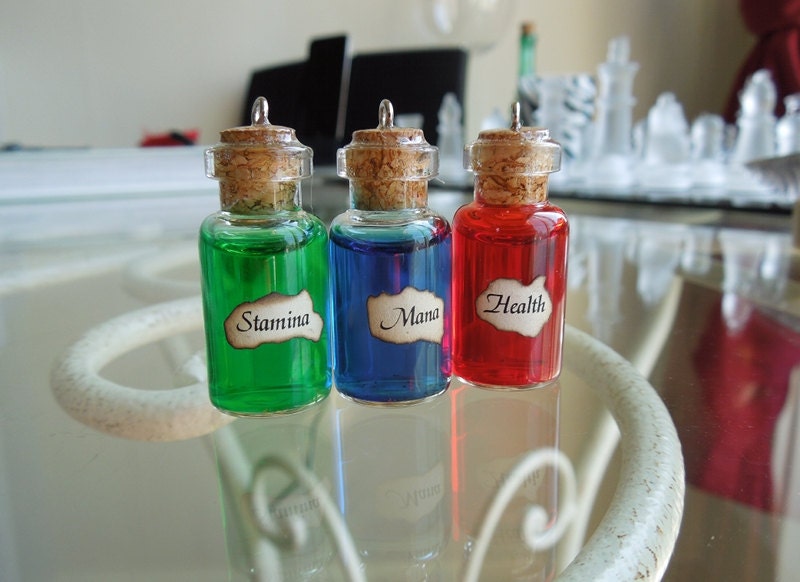 All 3 Mana Potion Set - Health, Stamina, Energy