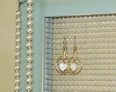 Jewelry Storage Organizer Framed Jewelry Holder Large Gray Jade Framed Jewelry Organizer