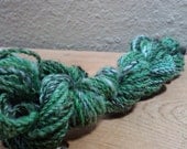 Handspun Recycled sari silk and wool yarn