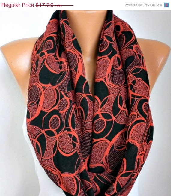 BIG SALE Chain  Infinity Scarf Shawl Circle Scarf Loop Scarf  Gift -fatwoman
