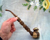 Long wood pipe Wooden pipe Smoking pipe Hand carved tobacco smoking pipes Wood tobacco pipe Wood pipes Wooden pipes Tobacco pipes carving P4