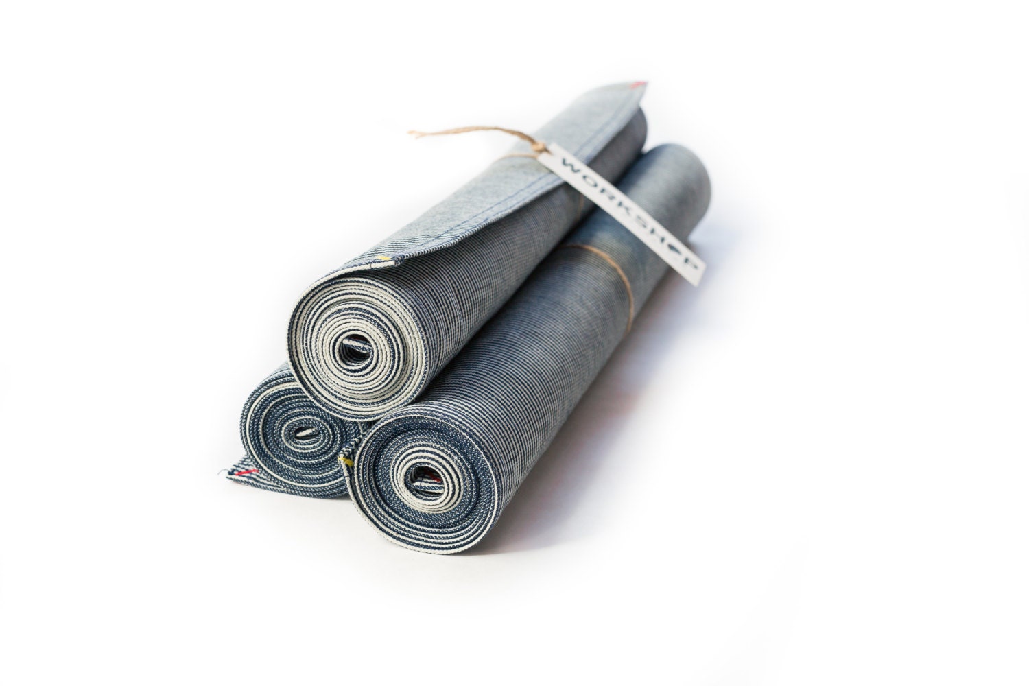 Railroad Stripe Denim Tablerunner  - Workshop Collection