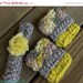 ON SALE Yellow and grey  Headband and leg warmer set  ....Hand spun Merino Wool - ready to ship  Newborn