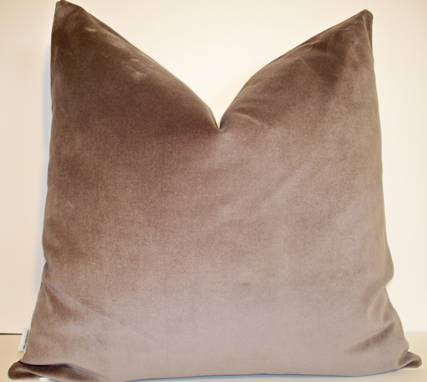 Gray Velvet Pillow Cover 18" 14X24" Decorative Pillow Cover