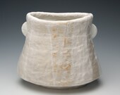 White Oval Vase