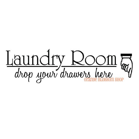 Vinyl lettering-Laundry room vinyl 22x6
