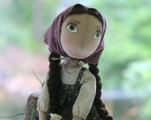 Cloth doll Alyonushka from Russian fairy tale story - made to order