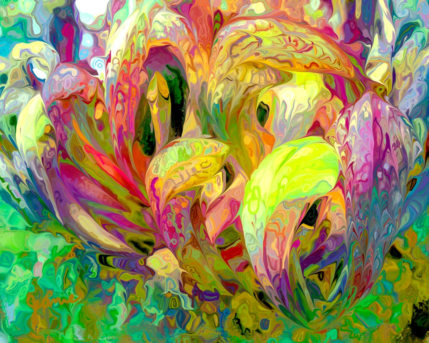Carnivorous Sarracenia in a rainbow of fun fantasy (except for insects)