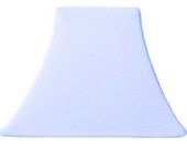Silver Blue Spandex Slip Cover for your exsisting lampshade - stretches to fit perfectly