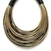 Black and Natural Statement Necklace