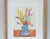 A4 Giclee print: Spring bunch
