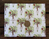 2 sheets of eco friendly gift wrap: Illustrated tree house print