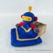 Instant Download - PDF Crochet Pattern - Robot Security Blanket  - Text instructions and SYMBOL Chart instructions