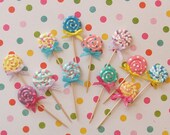 Fake Lollipop Cupcake Toppers/Candy/Suckers Il_170x135