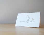 Baby Congratulations - Cute Hen and Chick Card - Little One