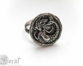 Little Mermaid Ring. Button Wire Wrapped Ring in Your Size