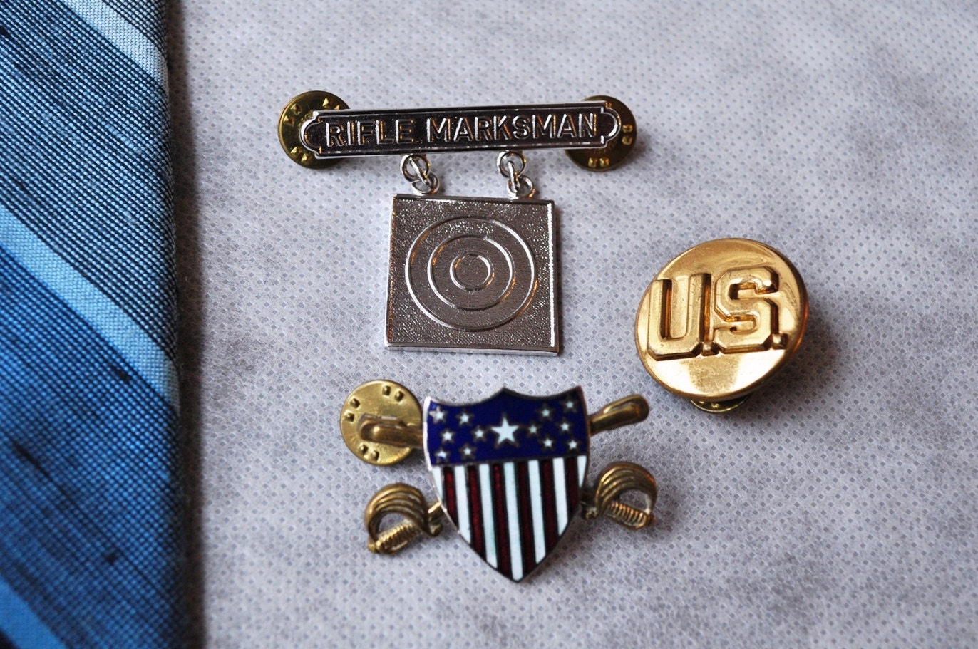 Vintage Military Pins U.S.A.  Take-Your-Pick Under 5 Dollars Gift For Men