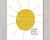 The Sunshine - 8x10 Print - Walt Whitman Quote