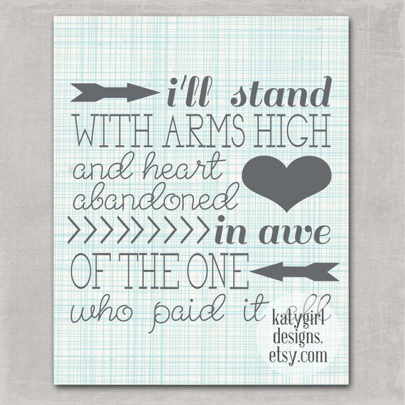 I'll Stand 8x10 Print