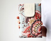 Spring - Fabric iPad mini case - Floral iPad mini case - Romantic - Sky blue - Special fabric