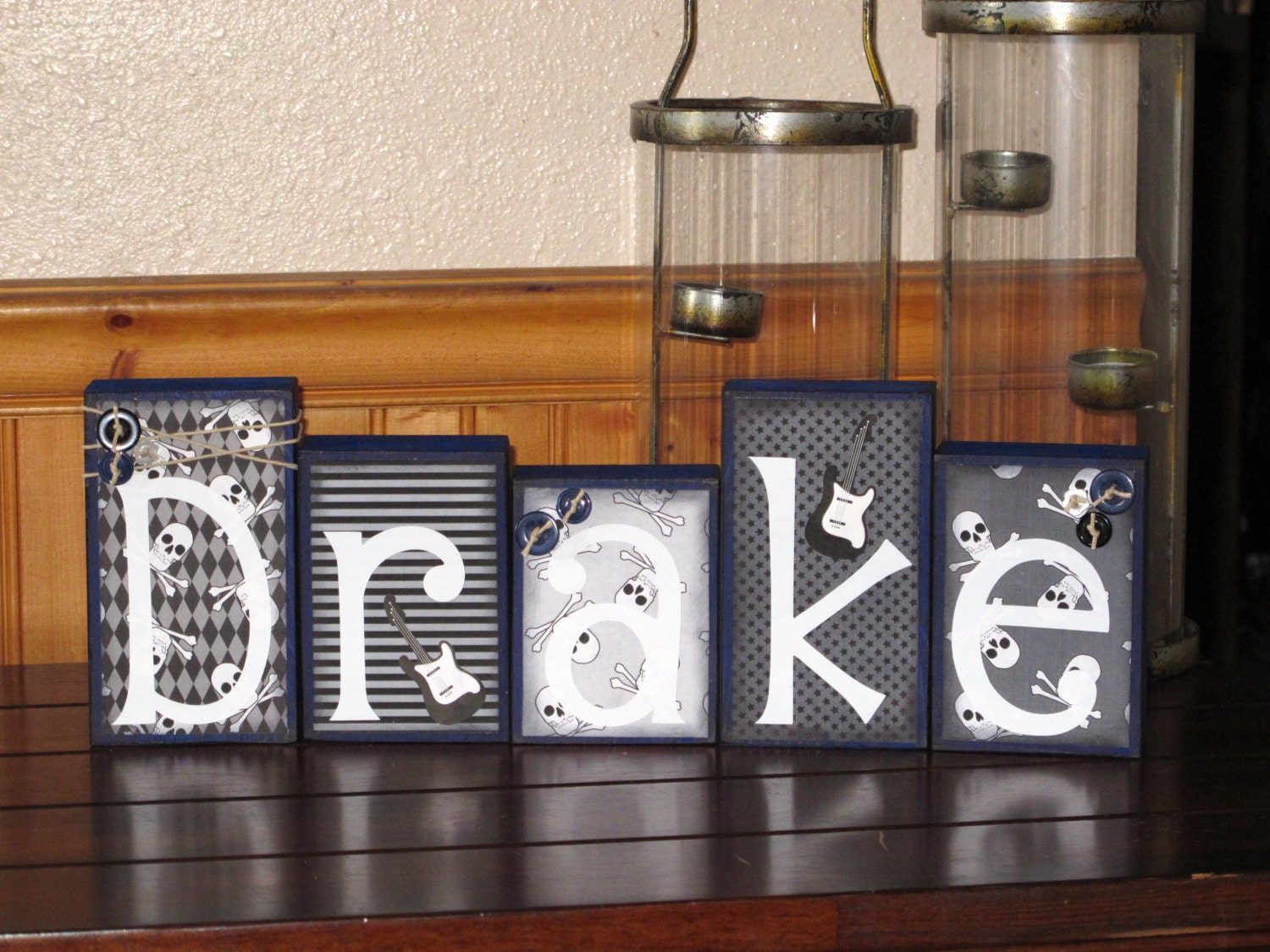 Rockstar Name Blocks, Nursery Name, Boy Blocks, Boutique Blocks, Nursery Decor, Baby Blocks, Kids Decor, Wooden Blocks, Personalized Blocks