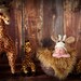 Baby Crochet Hat Little Giraffe Photography Prop Ready Item