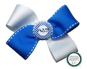 Large Alpha Delta Pi ADPi Sorority Hair Bow