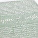 Custom Wedding Vow Art, Anniversary Gift Giclee Art Print / Typography Song Lyric Art Digital Print / 8x10 / Choose your Color