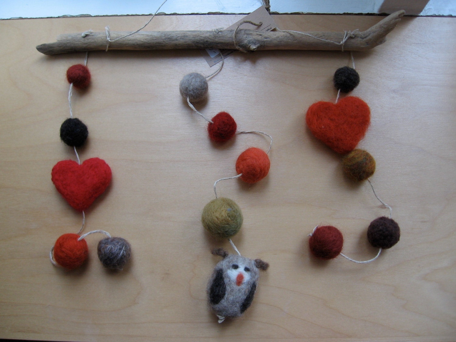 Mobile - owl and hearts