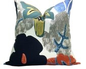 Gaston y Daniela Twenties pillow cover in Azul - 22 x 22
