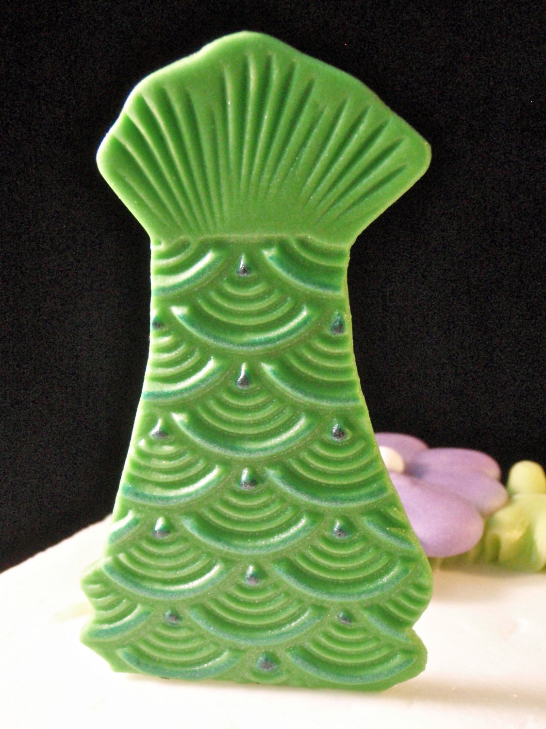 Mermaid Tail Edible Fondant Cupcake Topper Decorations